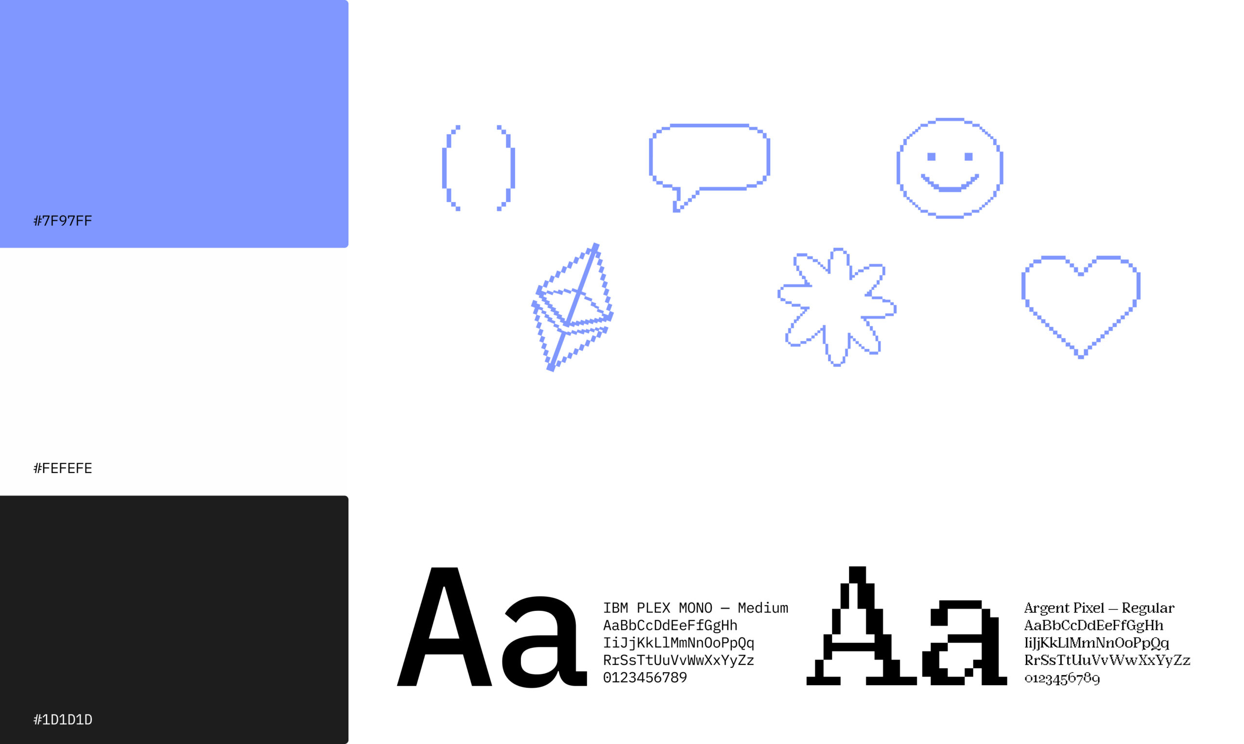 Decentralized Talks — icon set and typography