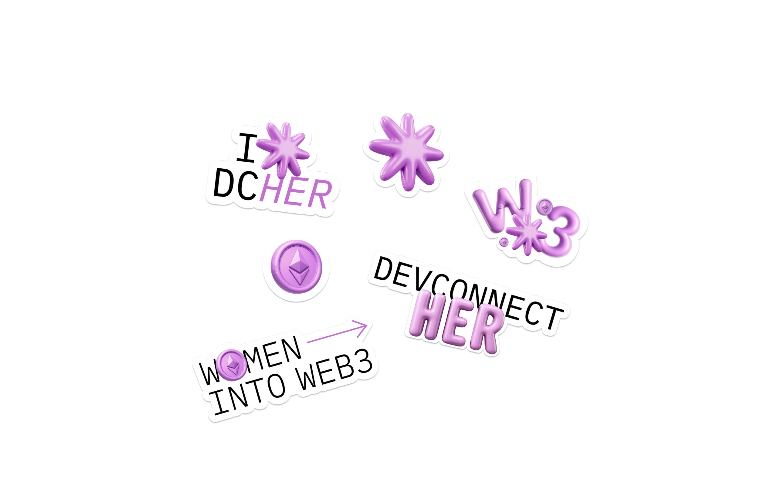 DevConnectHer — sticker set